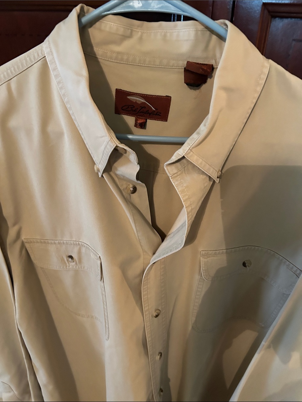 Bob Timberlake Men’s 2XL Cream Button-Up Shirt